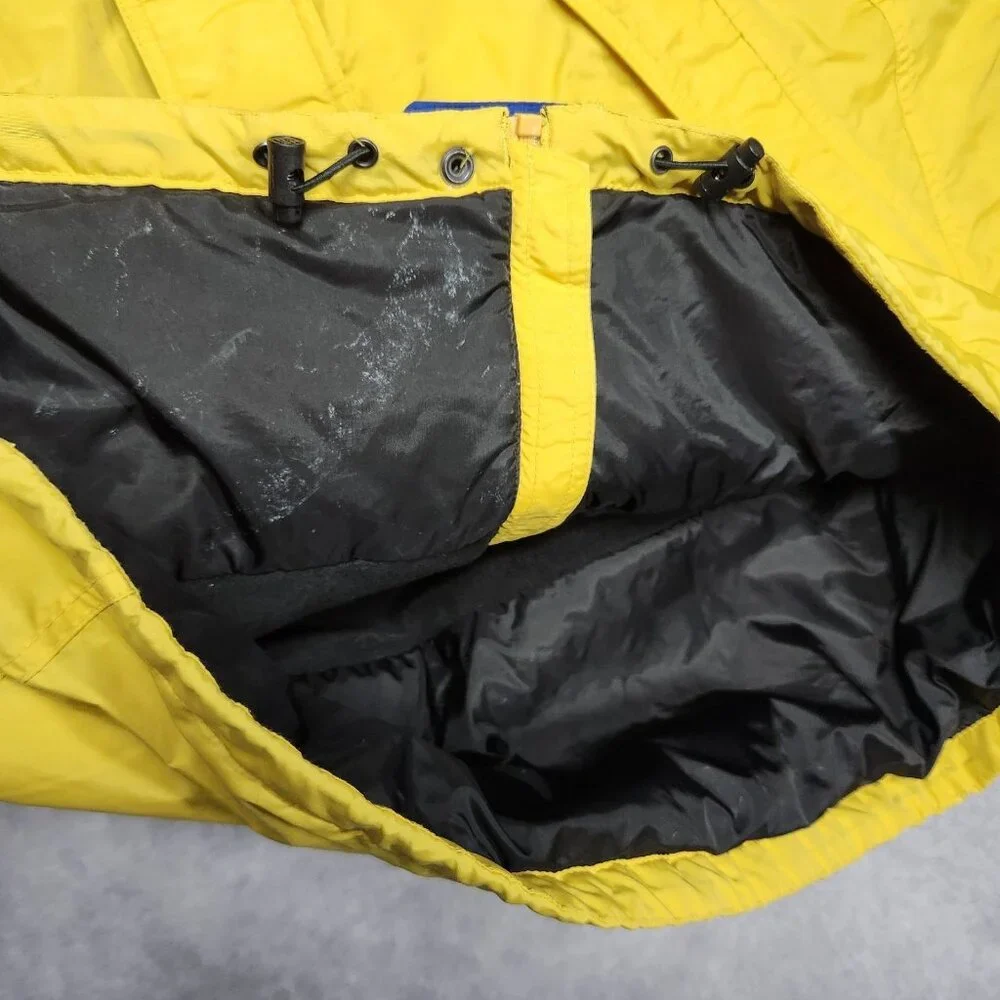 VTG Columbia Mens‎ Jacket size Large Yellow Zip Up Front Insulated Fleece Lined